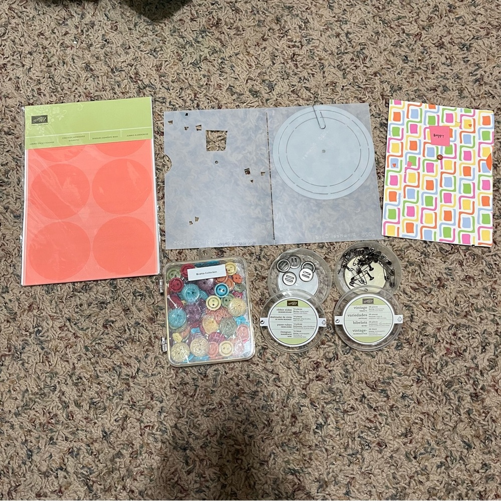 Stampin’ Up card making accessories, used